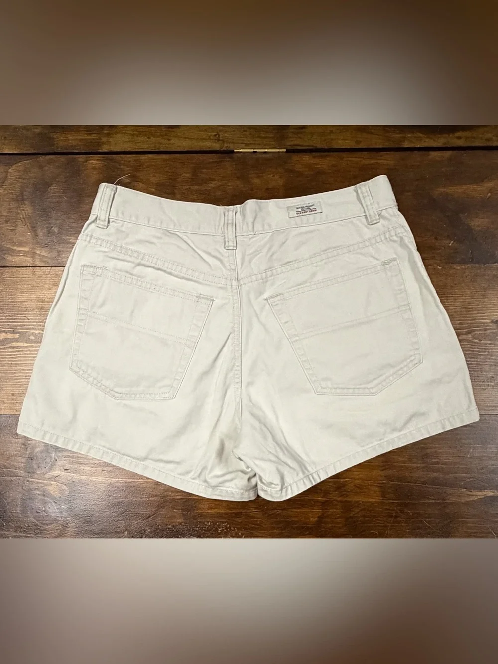 Vintage Old Navy Cream-Colored Denim Shorts